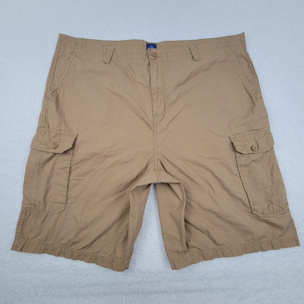 Nat by Nat Nast Cargo Shorts Mens 48 Measures‎ 46 x 11 Khaki Cotton Casual
